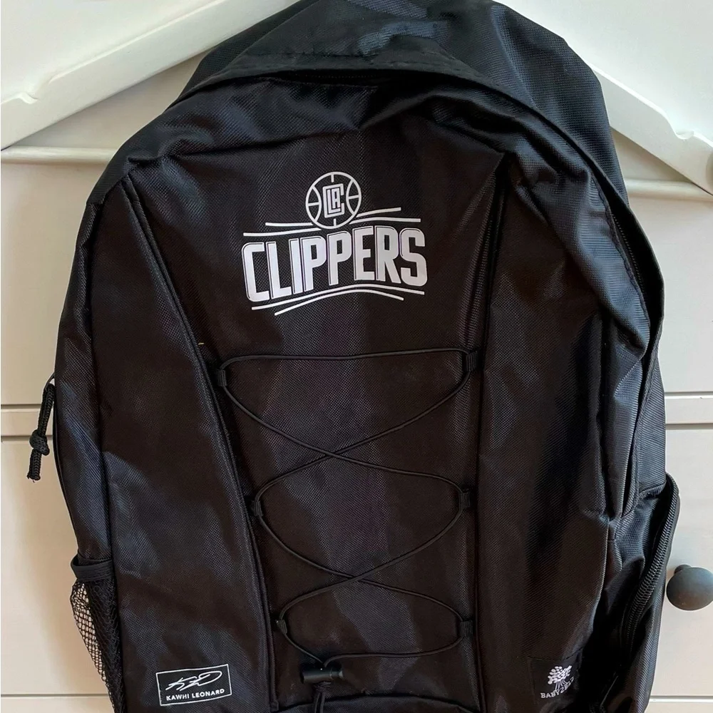 NWT NBA Los Angeles Clippers black Baby2Baby Kawhi Leonard backpack 11x17 spring